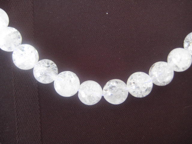 Clear Quartz  Sphere Strand 1801